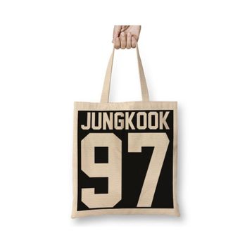 Baskı Dükkanı Bts Jungkook Bez Çanta