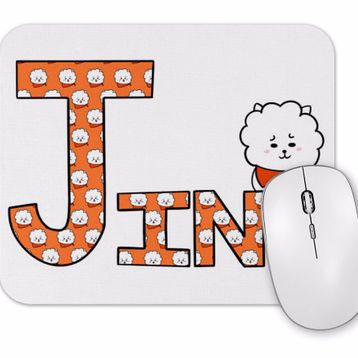 Baskı Dükkanı Bts Meets BT21 Jin Mouse Pad