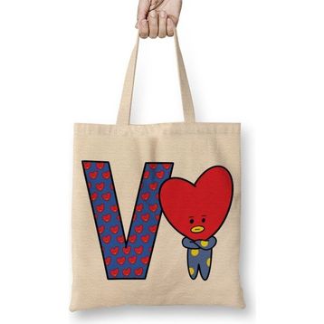 Baskı Dükkanı Bts Meets BT21 V Bez Çanta