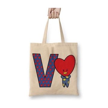 Baskı Dükkanı Bts Meets BT21 V Bez Çanta