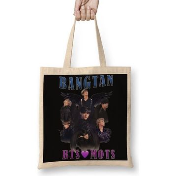 Baskı Dükkanı Bts Mots Bangtan Bez Çanta