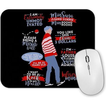 Baskı Dükkanı Bts Suga Quotes Mouse Pad