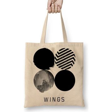 Baskı Dükkanı Bts Wings Bez Çanta
