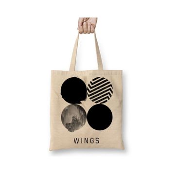 Baskı Dükkanı Bts Wings Bez Çanta