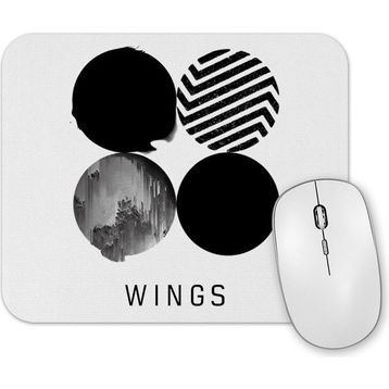 Baskı Dükkanı Bts Wings Mouse Pad