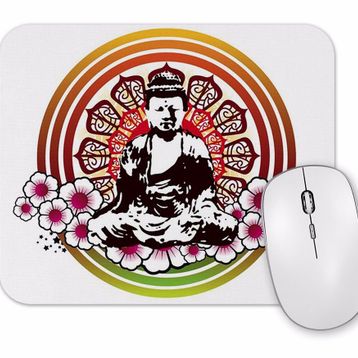 Baskı Dükkanı Buddha 2 Mouse Pad