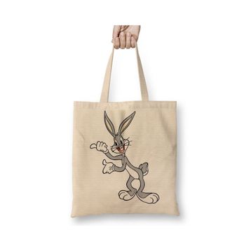Baskı Dükkanı Bugs Bunny Tavşan Çizgi Film Bez Kadın Günlük Çanta