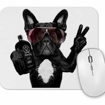 Baskı Dükkanı Bulldog Pug Köpek Mouse Pad