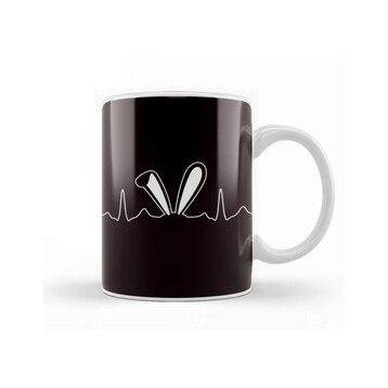 Baskı Dükkanı Bunny Pulse Rate Egg Hunt Festival Holiday Gift Kupa