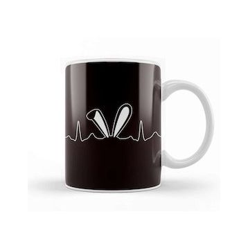 Baskı Dükkanı Bunny Pulse Rate Egg Hunt Festival Holiday Gift Kupa