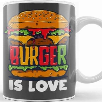 Baskı Dükkanı Burger Is Love Kupa