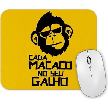 Baskı Dükkanı Cada Macaco No Seu Galho Mouse Pad