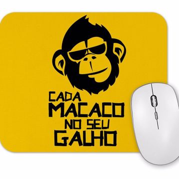 Baskı Dükkanı Cada Macaco No Seu Galho Mouse Pad