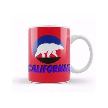 Baskı Dükkanı California Bear Flag Kupa
