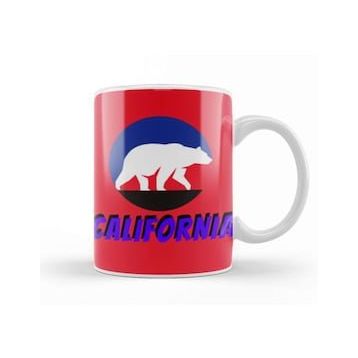 Baskı Dükkanı California Bear Flag Kupa