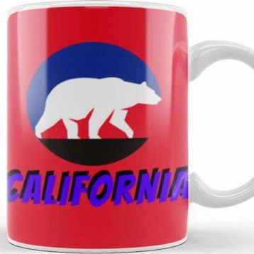 Baskı Dükkanı California Bear Flag Kupa