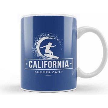 Baskı Dükkanı California Summer Surf Camp Kupa