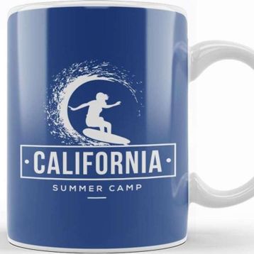 Baskı Dükkanı California Summer Surf Camp Kupa