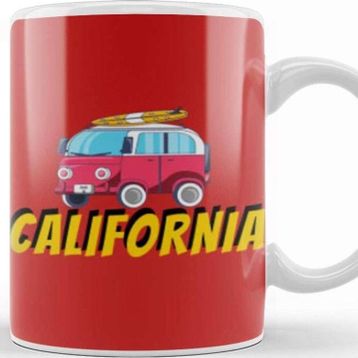 Baskı Dükkanı California Travel Gift Kupa