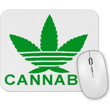 Baskı Dükkanı Cannabis Logo Mouse Pad