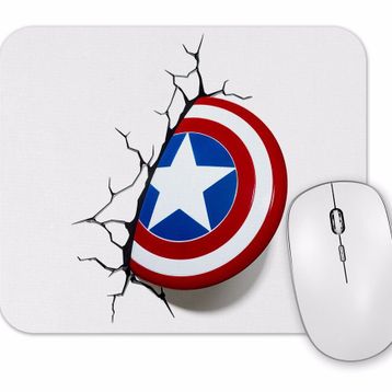 Baskı Dükkanı Captain America Shield Mouse Pad