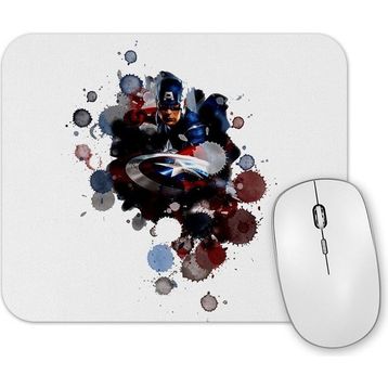 Baskı Dükkanı Captain America Splash Art Mouse Pad