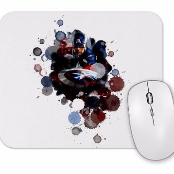 Baskı Dükkanı Captain America Splash Art Mouse Pad