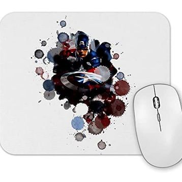 Baskı Dükkanı Captain America Splash Art Mouse Pad