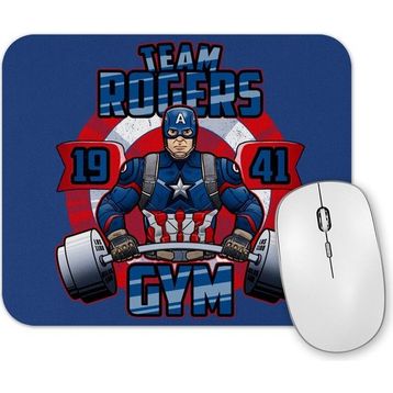 Baskı Dükkanı Captain America Team Rogers Mouse Pad