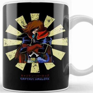 Baskı Dükkanı Captain Harlock Retro Japanese Kupa