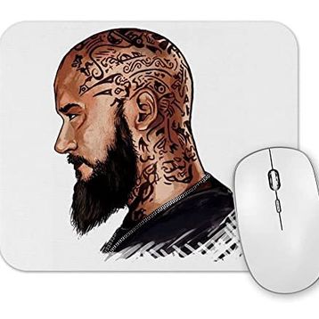Baskı Dükkanı Cartoon Ragnar Mouse Pad