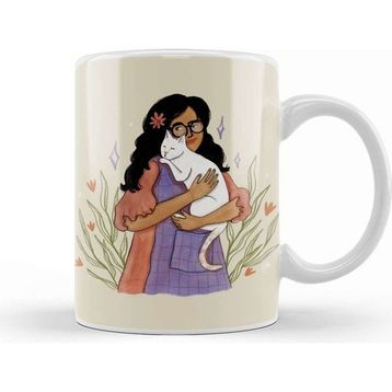 Baskı Dükkanı Cat Lady Kupa