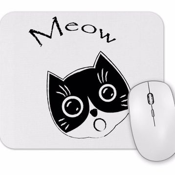 Baskı Dükkanı Cat Meow Kedi Mouse Pad