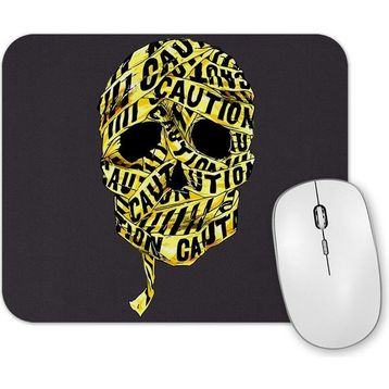 Baskı Dükkanı Caution Skull 2 Mouse Pad