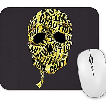 Baskı Dükkanı Caution Skull 2 Mouse Pad