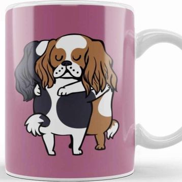 Baskı Dükkanı Cavalier King Charles Spaniel Hugs Kupa