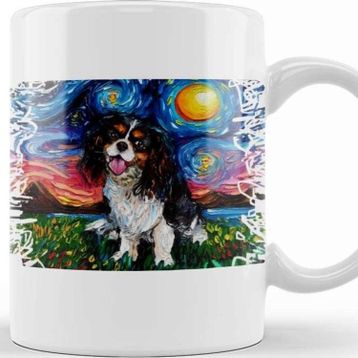 Baskı Dükkanı Cavalier King Charles Spaniel Night Kupa