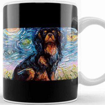 Baskı Dükkanı Cavalier King Charles Spaniel Night Kupa