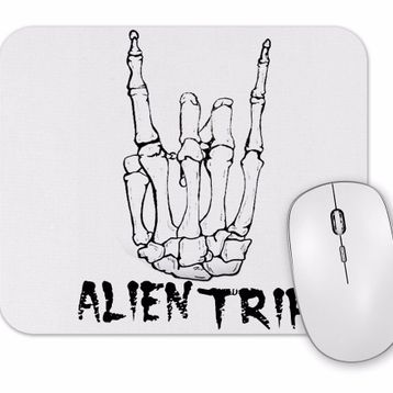 Baskı Dükkanı Caveira Alien Trip Mouse Pad