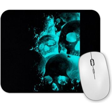 Baskı Dükkanı Caveira Fluor Mouse Pad