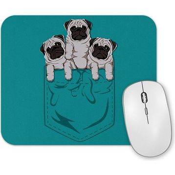 Baskı Dükkanı Cepte Pug Mouse Pad