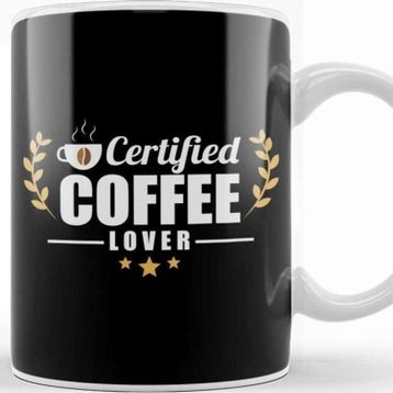 Baskı Dükkanı Certified Coffee Lover Caffeine Addict Kupa