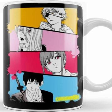 Baskı Dükkanı Chainsaw Man Main Characters Anime Kupa
