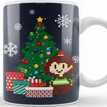 Baskı Dükkanı Chara Around The Christmas Tree Undertale Kupa