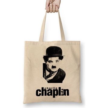 Baskı Dükkanı Charlie Chaplin Bez Çanta