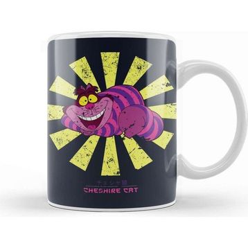 Baskı Dükkanı Cheshire Cat Retro Japanese Kupa