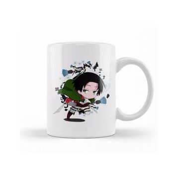 Baskı Dükkanı Chibi Levi Ackerman Kupa Bardak