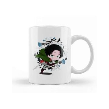 Baskı Dükkanı Chibi Levi Ackerman Kupa Bardak