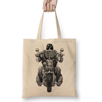 Baskı Dükkanı Chopper Biker Bez Çanta
