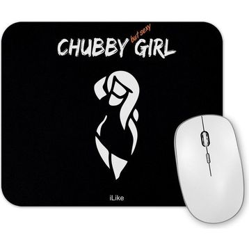 Baskı Dükkanı Chubby Girl Mouse Pad
